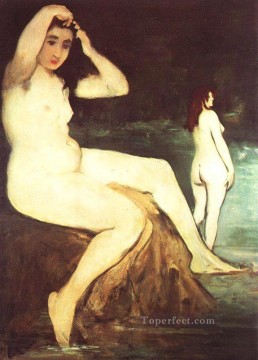 150の主題の芸術作品 Painting - セーヌ川の水浴びのヌード 印象派 エドゥアール・マネ